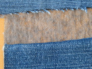 Interfacing cross grain
