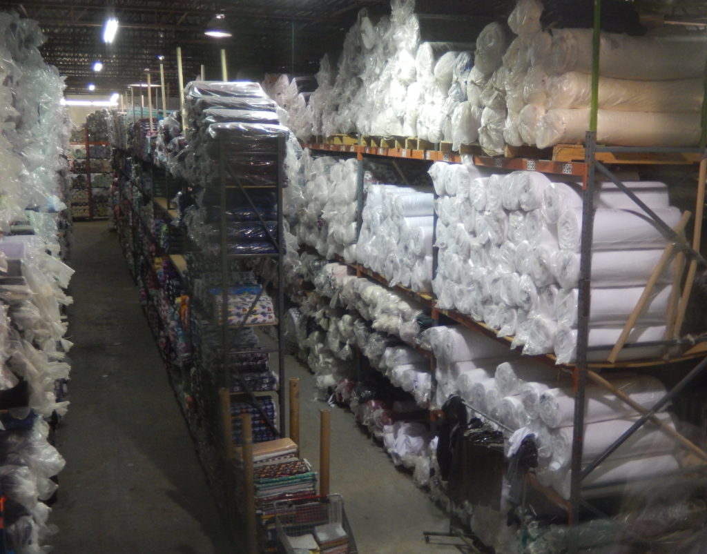 A tiny part of Camelot Fabrics' warehouse.