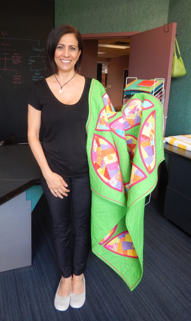 Stunning quilt and designer