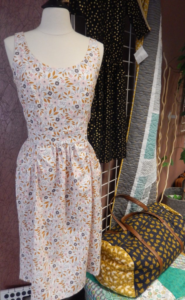 Summer dress and duffle bag